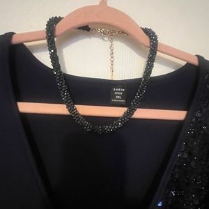 Stunning navy blue sparkly party dress by SHEIN size 3X. Comes with necklace.